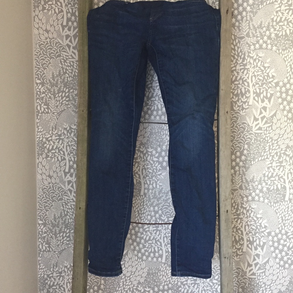 Gap Full Panel Dark Wash Maternity Jeans